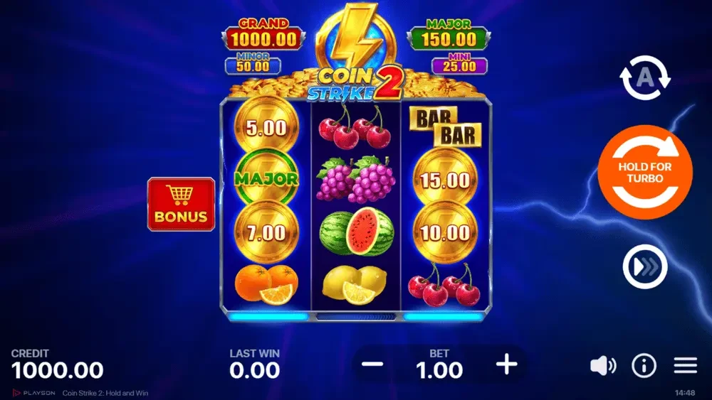 Coin Strike Hold and Win Slot Cover